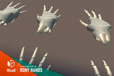 Bony Hands - animated for VR | 3D Characters | Unity Asset Store