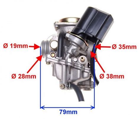 Gaźnik skutery 4T GY6 139QMB 50 przepustnica 16mm ssanie automatyczne