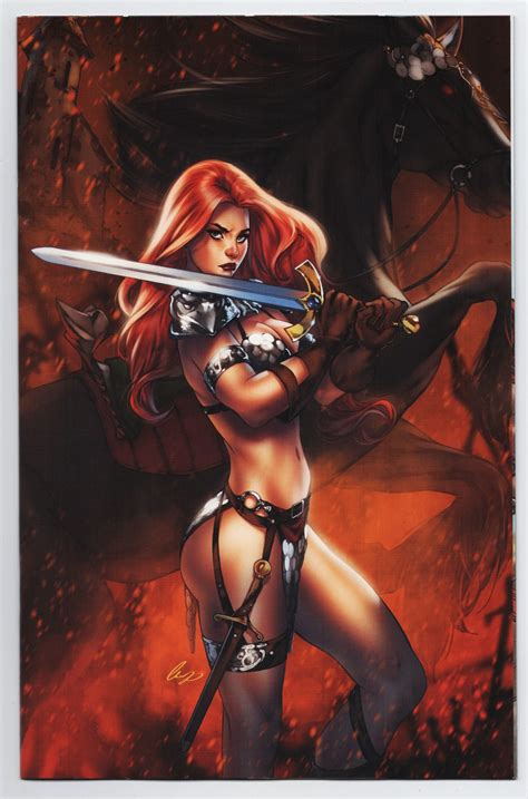 Invincible Red Sonja Cvr R Chatzoudis Virgin Variant Dynamite