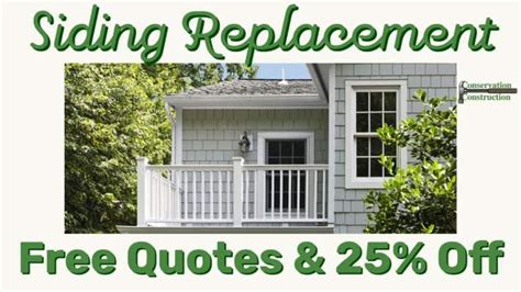 Vinyl Siding Replacement Conservation Construction