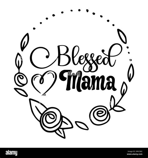 Blessed Mama Mother S Day Typography Shirt Design For Mother Lover Mom