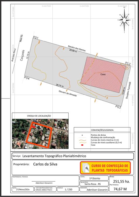 Planta Topogr Fica O Que E Como Produzir Adenilson Giovanini