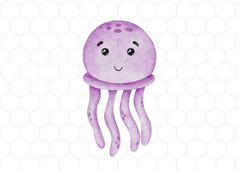 Jellyfish Watercolor Illustration Graphic by LuiDesignStudio · Creative Fabrica