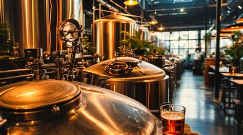 Premium Photo Craft Beer Production Brewery Equipment And Industrial