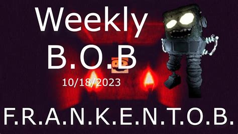 BEAR Weekly B O B F R A N K E N T O B 10 18 2023 YouTube