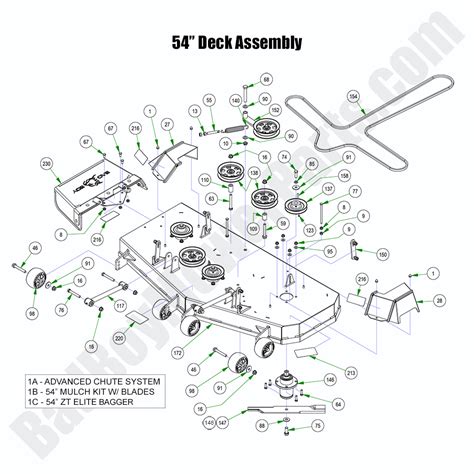 Bad Boy Mower Parts 2023zt Elite54 Deck Assembly