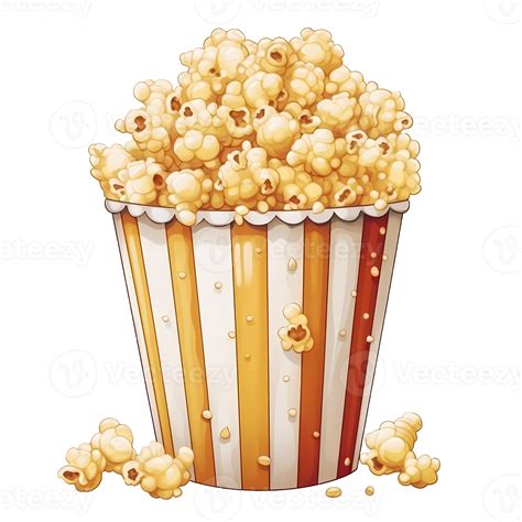 Pop Corn Aquarelle Clipart Illustration Ai G N Ratif Png