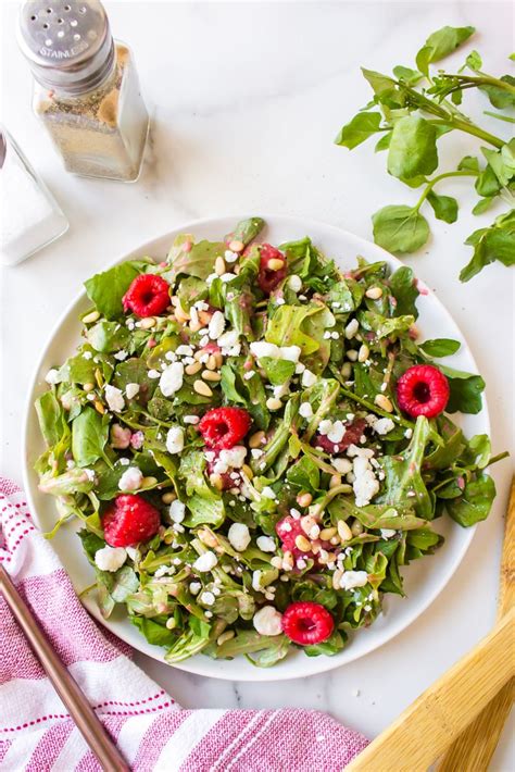 Goat Cheese Salad With Raspberry Vinaigrette Recipe Girl