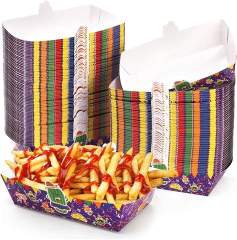 Amazon Mezchi 120 Pack Mexican Paper Food Trays Disposable Taco