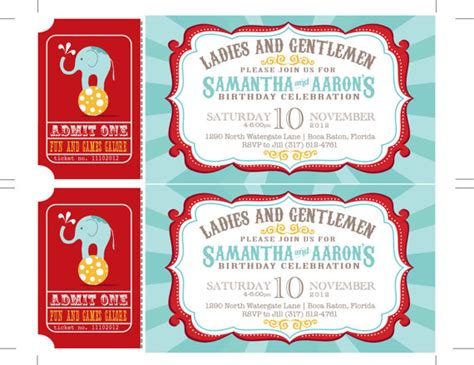 Carnival Tickets Template Free Printable - ClipArt Best