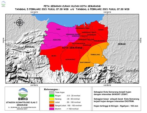 Bmkg Hujan Ekstrem Memicu Banjir Di Semarang Bmkg