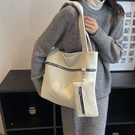 Bolsa de ombro casual de veludo para mulher feminina monocromática