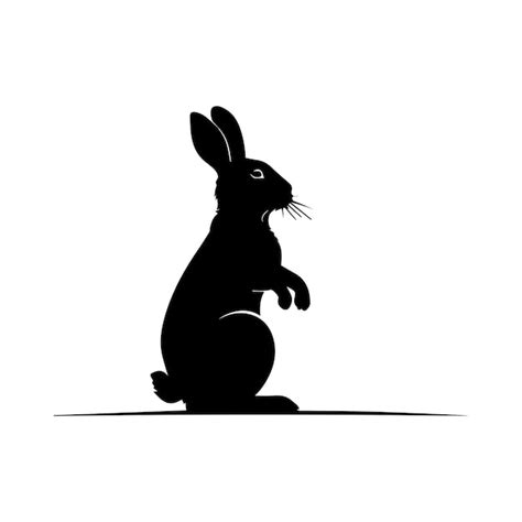 Premium Vector Rabbit Silhouette Logo Icon Design Vector