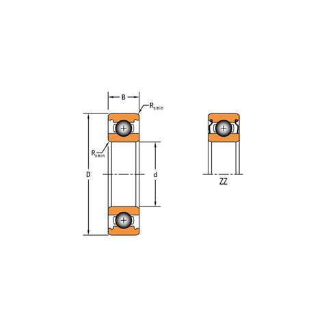 12X28X8 Cuscinetto Radiale A Sfere 6001ZZ