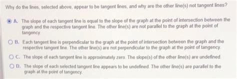 Solved Which Of The Lines In The Following Graph Appear To Chegg