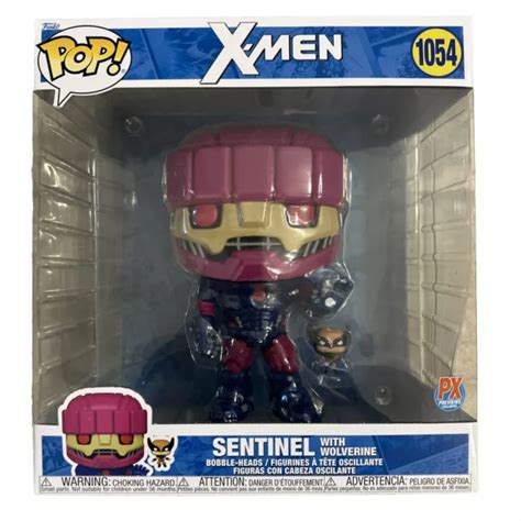 MARVEL X MEN SENTINEL With Wolverine Jumbo 10 Inch Pop Funko PX