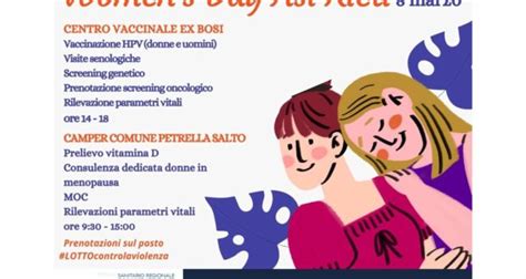 Giornata Della Donna Asl Di Rieti Organizza Open Day Contro Papilloma