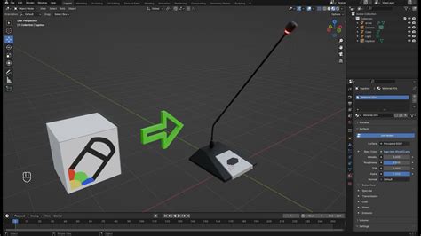 ฺblender Animate 3d Model Ep 116 Microphone Youtube