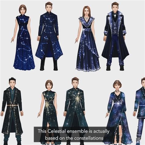 Celestial Ball outfit concept art (unused) : HPHogwartsMystery