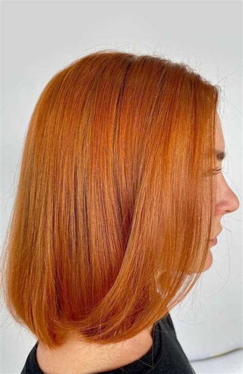 35 Copper Hair Colour Ideas And Hairstyles Copper On Lob