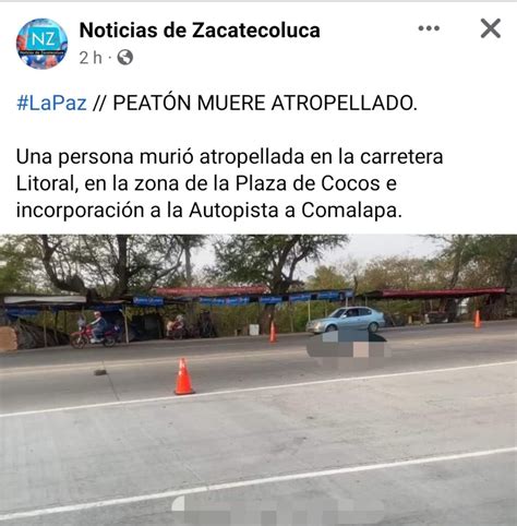 Adulto mayor pierde la vida atropellado esta mañana mientras cruzaba la