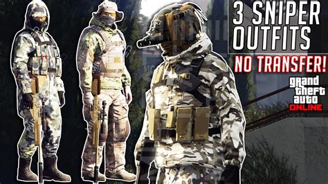 Gta 5 Online 3 Sniper Military Outfits After Patch 157 Tuners Clothing