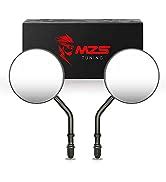 Amazon MZS Motorcycle Rear View Mirrors Universal Side Mirror