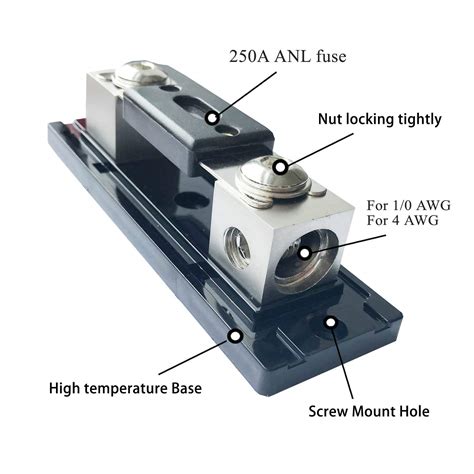 Snapklik Zbsjaku Ga Or Gauge Awg In Line Anl Fuse Holder