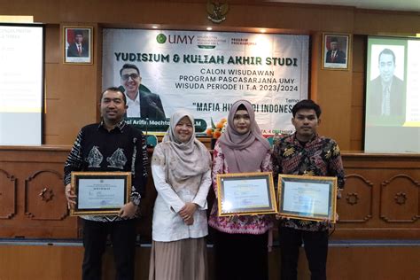 Program Pascasarjana Umy Luluskan Magister Dan Doktor Pada Yudisium