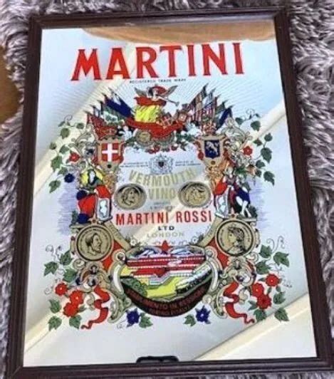 Ancien Grand Miroir Publicitaire Martini Eur Picclick Fr