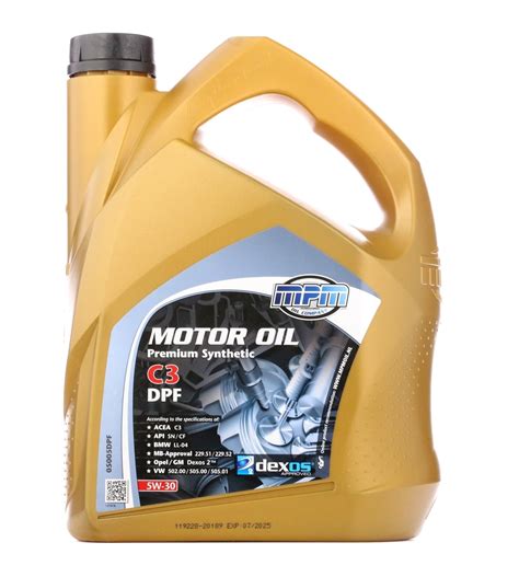 Motorolie Mpm Premium Synthetic C3 Dpf 5w30 5l 05005dpf Autodoc