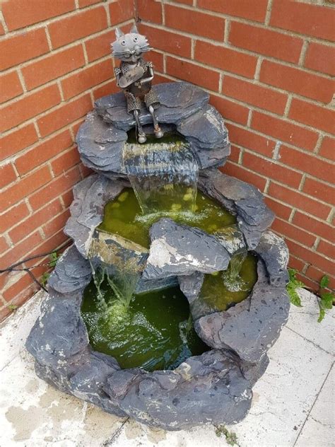 Garda Falls Self Contained Water Feature Complete With Pump And Led