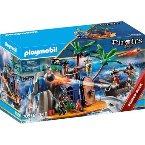 Playmobil Pirates Le De Pirate Avec Cachette Au Tr Sor Et Bateau