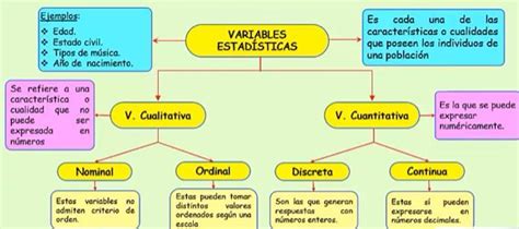 Mapa Conceptual De Población Muestra Individuo Y Variable Brainlylat