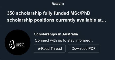 Scholarship Fully Funded Msc Phd Scholarship Positions Currently