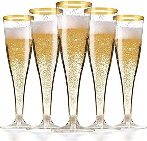 Amazon Pack Plastic Champagne Flutes Oz Reusable