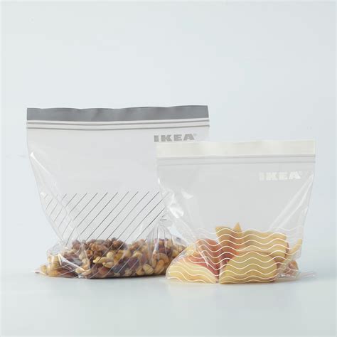 Istad Resealable Bag Greywhite Ikea Lietuva