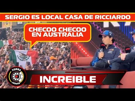 ES LOCAL EN AUSTRALIA SERGIO PÉREZ TIENE UN INCREÍBLE RECIBIMIENTO EN