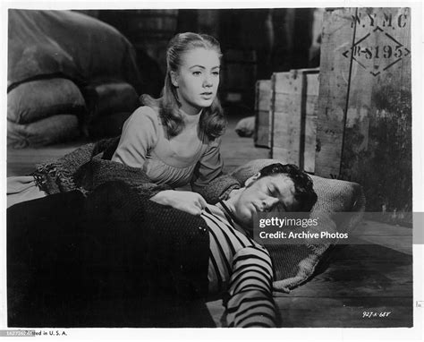 Shirley Jones Laying Beside Gordon Macrae In A Scene From The Film