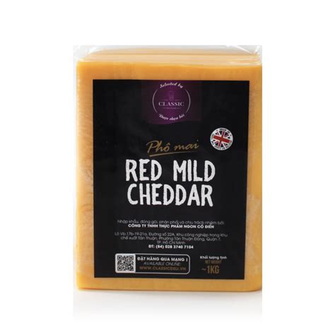 Red Cheddar Block 1Kg Président Ctr