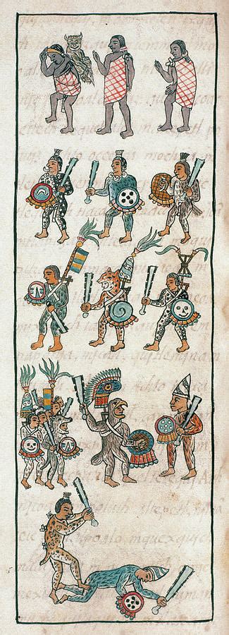 Mexico Aztec Warriors Drawing By Granger Fine Art America