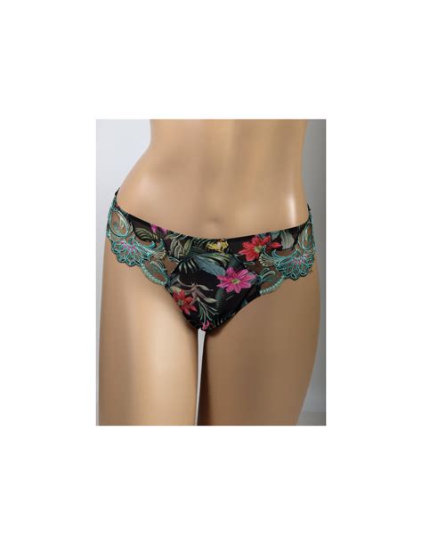 Slip Seduction Ach0796 18067 Eclat Etoile Fleurs Etoiles Lise Charmel