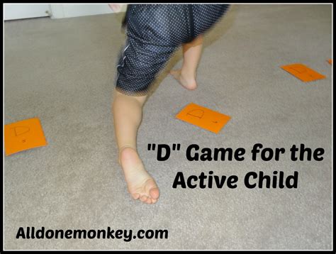 Letter "D" Game for the Active Child - All Done Monkey