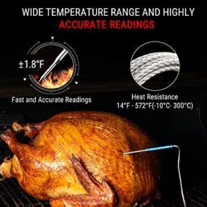 Thermopro Tp Ft Long Range Wireless Meat Thermometer For Grilling