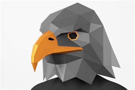 Eagle Mask Pdf Template For Assembly Lacrafta Eagle Mask Mask Mask Template