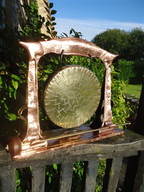 Arts Crafts Copper Gong J F Pool Of Hayle Antiques Atlas