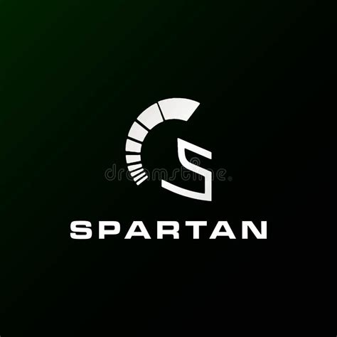 Letter S For Spartan Logo Spartan Warrior Helmet Logo Icon Vector