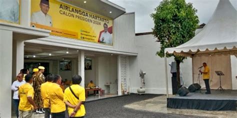 Resmikan Rumah Pemenangan Airlangga Hartarto Sekjen Golkar Target