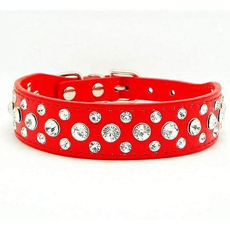 Haoyueer Strass Hundehalsband Niedliche Blume Strass Katzen