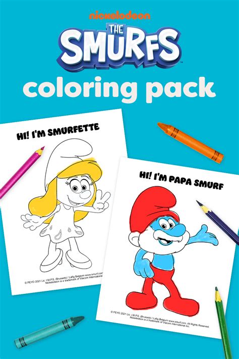 Feeling Blue? It’s a Smurftastic Coloring Pack! | Nickelodeon Parents